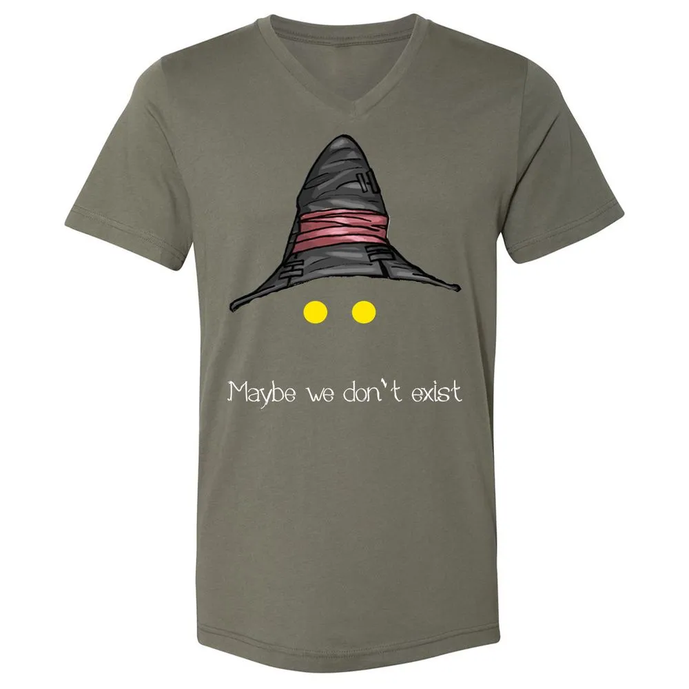 Unisex V-Neck T-Shirt - ECJU2VM9 - Military Green - 10