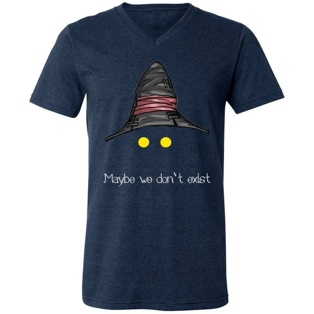 Unisex V-Neck T-Shirt - ECJU2VM9 - Heather Navy - 15