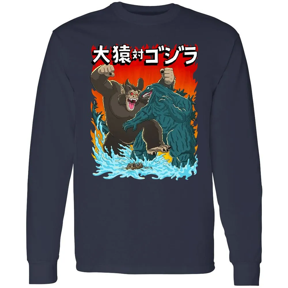Long Sleeve T-Shirt - BT2KZMQA - Navy - 2