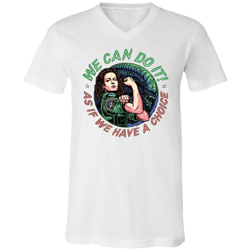 Unisex V-Neck T-Shirt - C7YYFLEB - White - 5