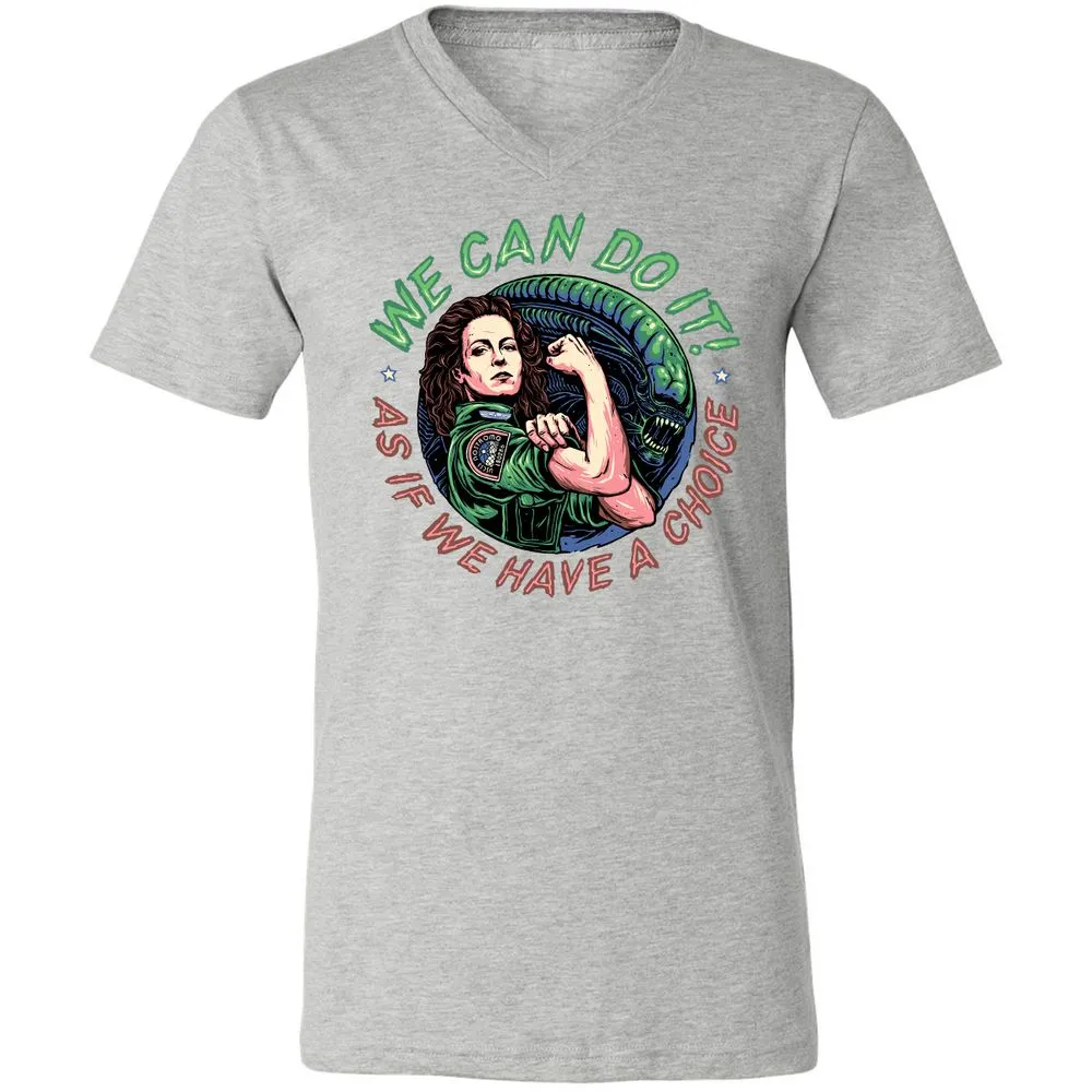 Unisex V-Neck T-Shirt - C7YYFLEB - Athletic Heather - 7