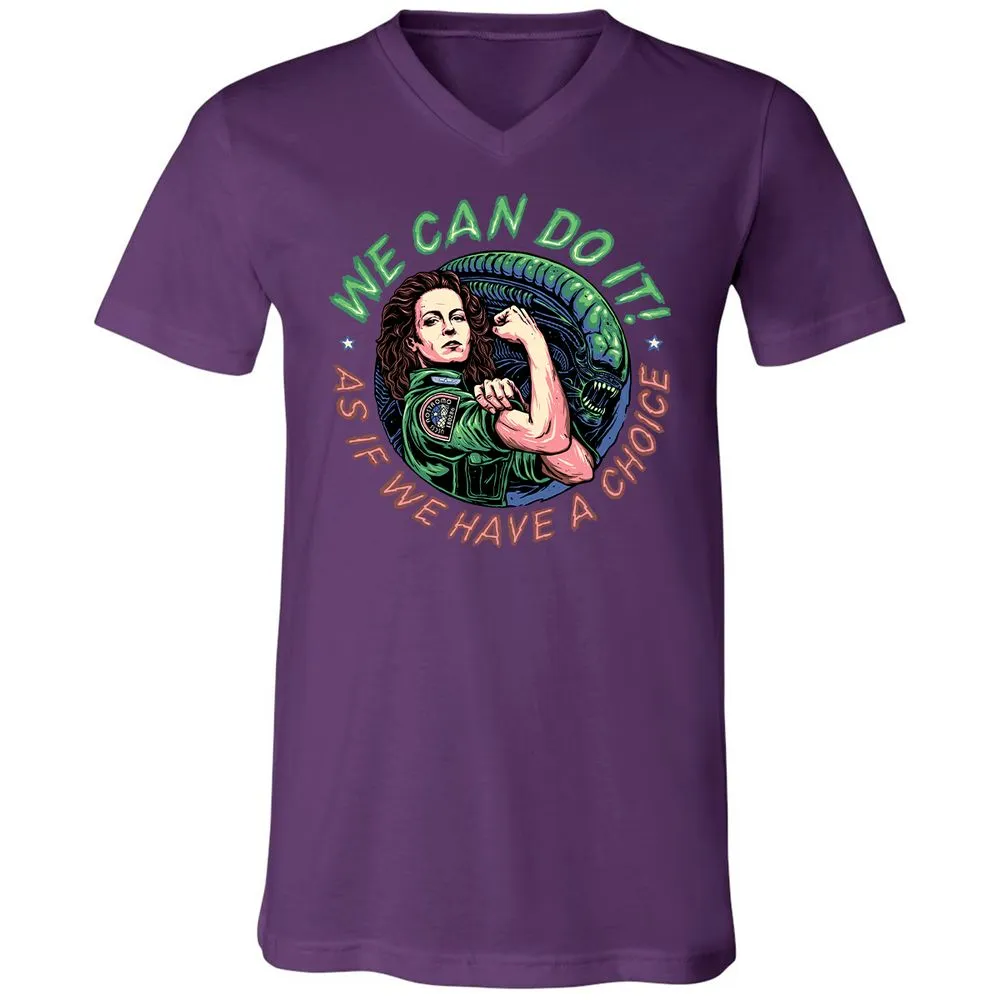 Unisex V-Neck T-Shirt - C7YYFLEB - Team Purple - 9