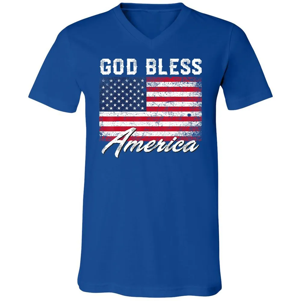 Unisex V-Neck T-Shirt - UFMRCDMY - True Royal - 4