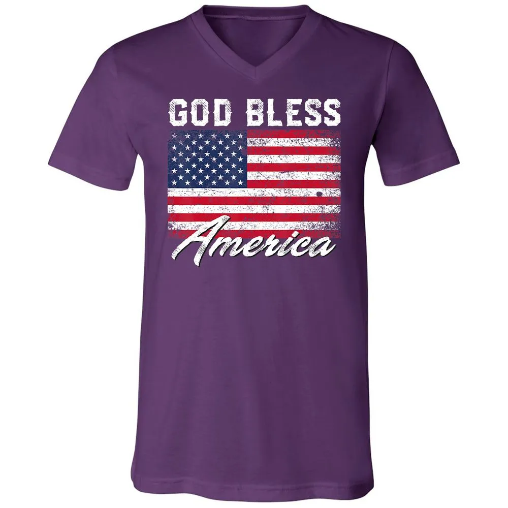 Unisex V-Neck T-Shirt - UFMRCDMY - Team Purple - 9