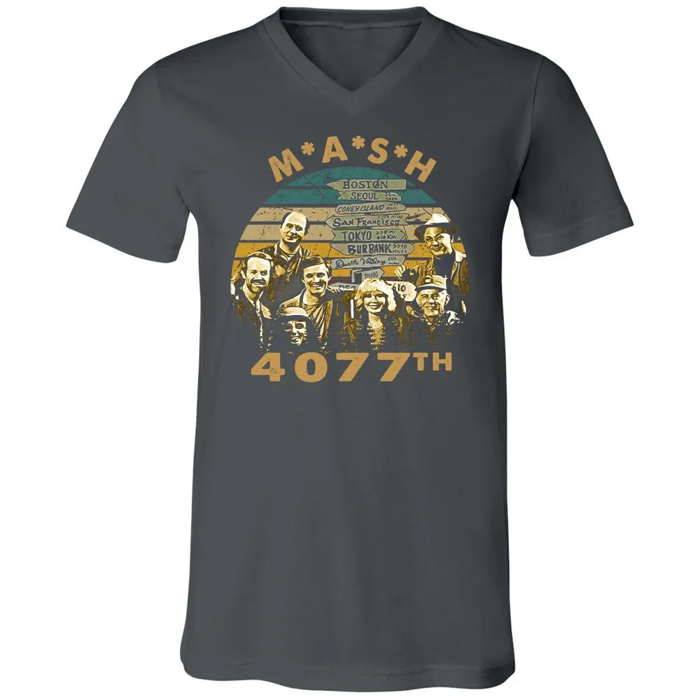 Unisex V-Neck T-Shirt - MB7NHGB7 - Asphalt - 12