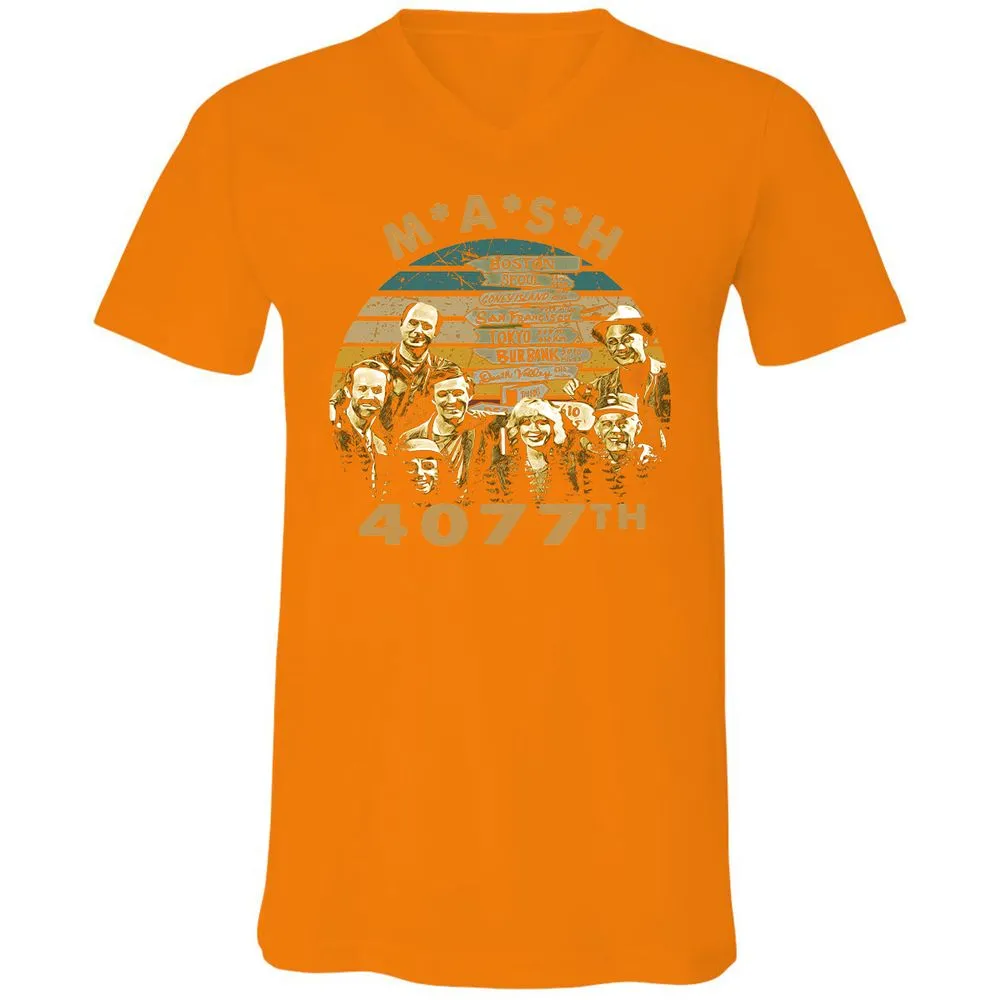 Unisex V-Neck T-Shirt - MB7NHGB7 - Orange - 11