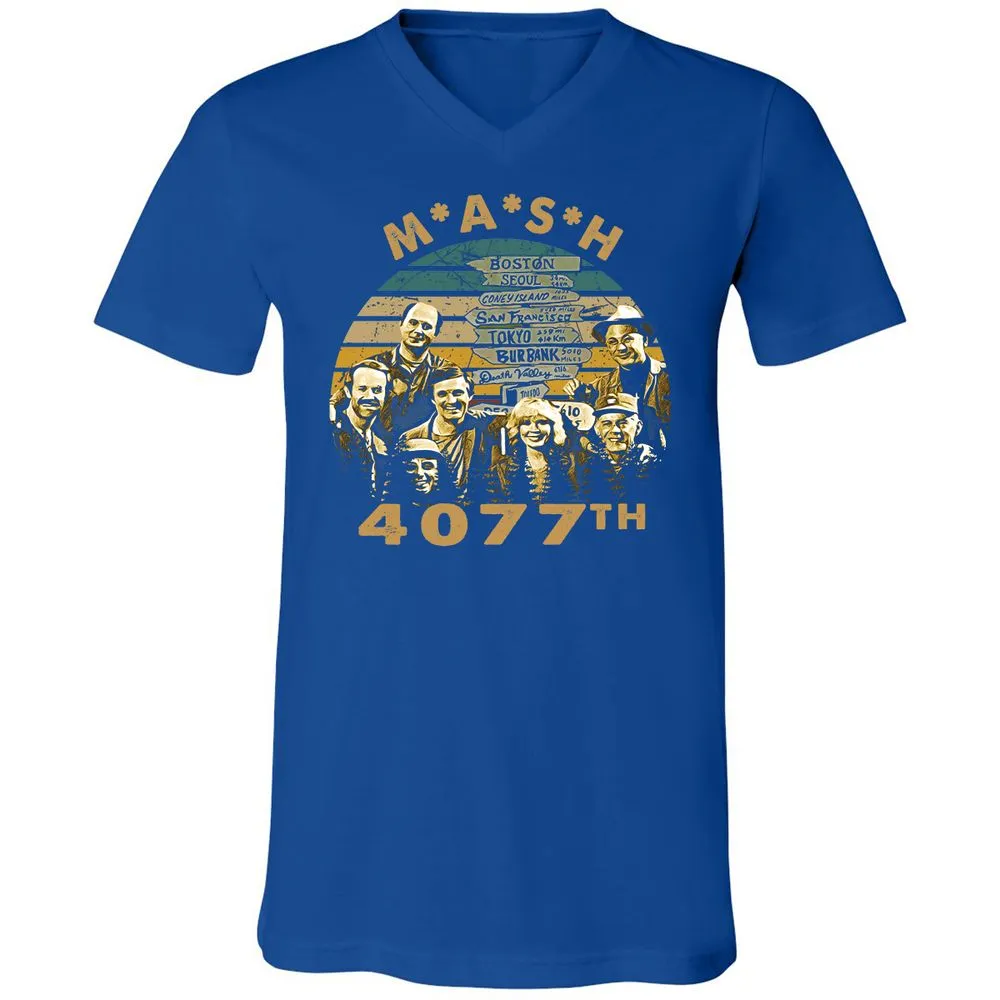 Unisex V-Neck T-Shirt - MB7NHGB7 - True Royal - 4