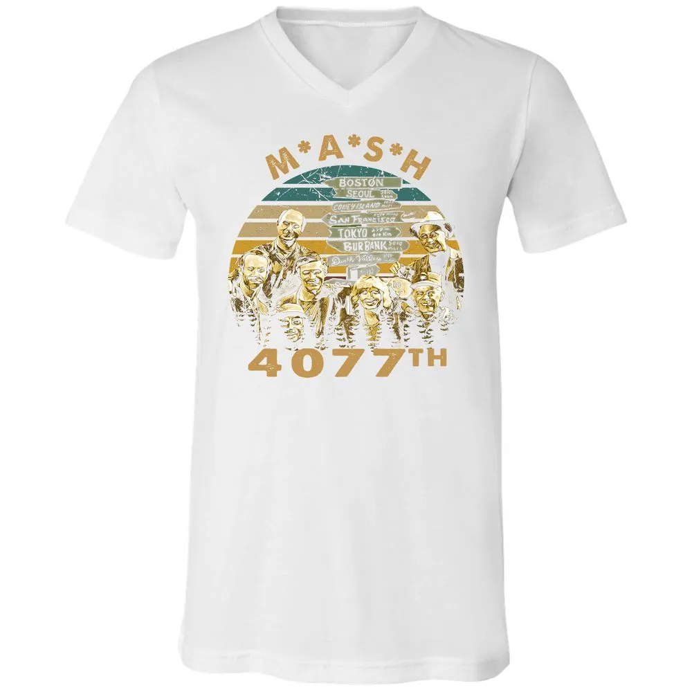 Unisex V-Neck T-Shirt - MB7NHGB7 - White - 5