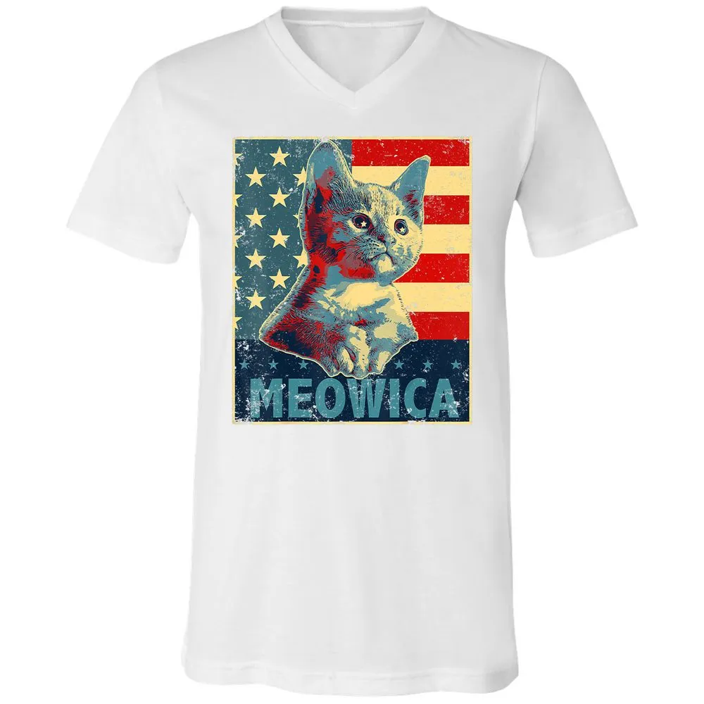 Unisex V-Neck T-Shirt - Z6EFX86C - White - 5