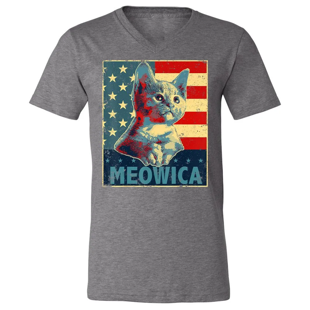 Unisex V-Neck T-Shirt - Z6EFX86C - Deep Heather - 13