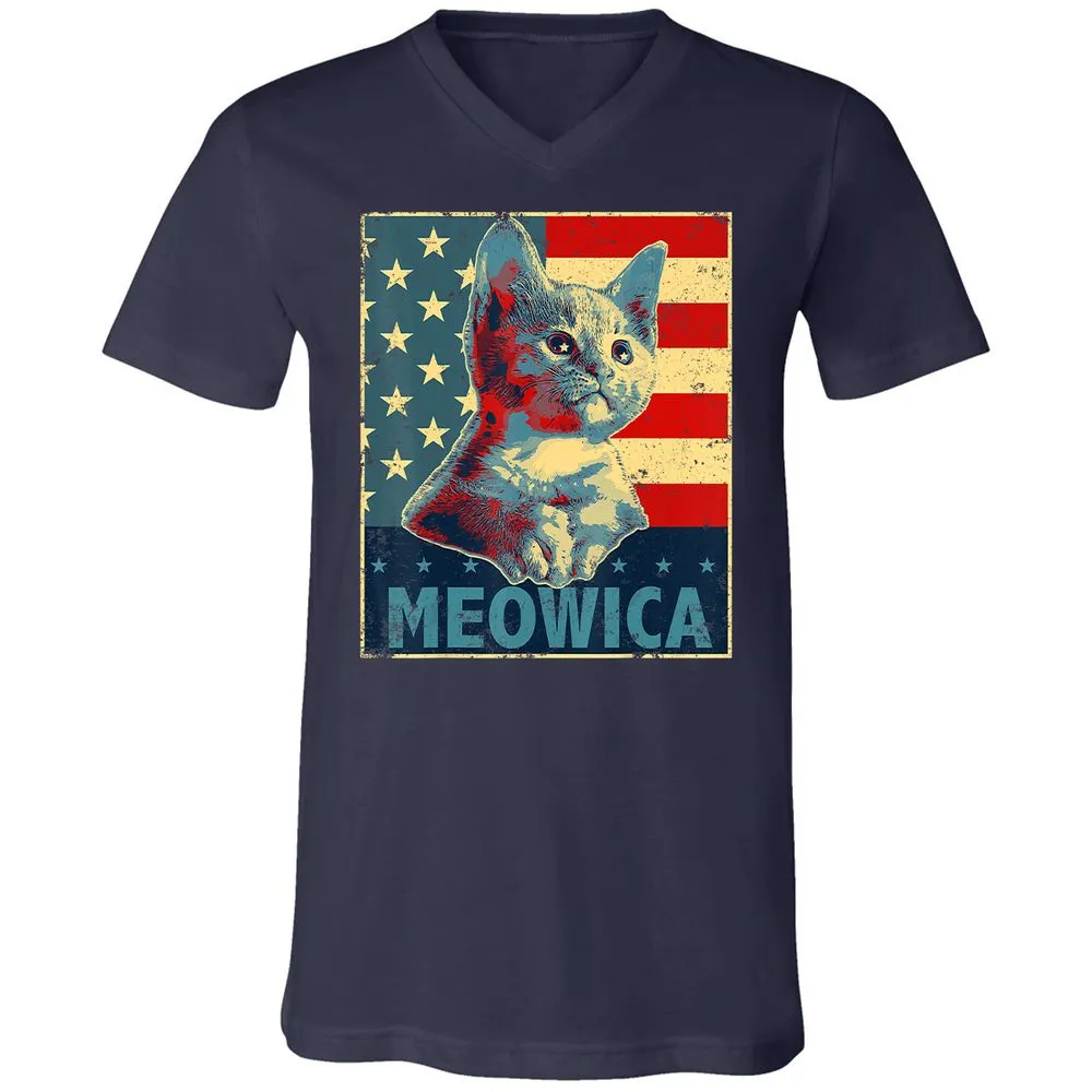 Unisex V-Neck T-Shirt - Z6EFX86C - Navy - 2