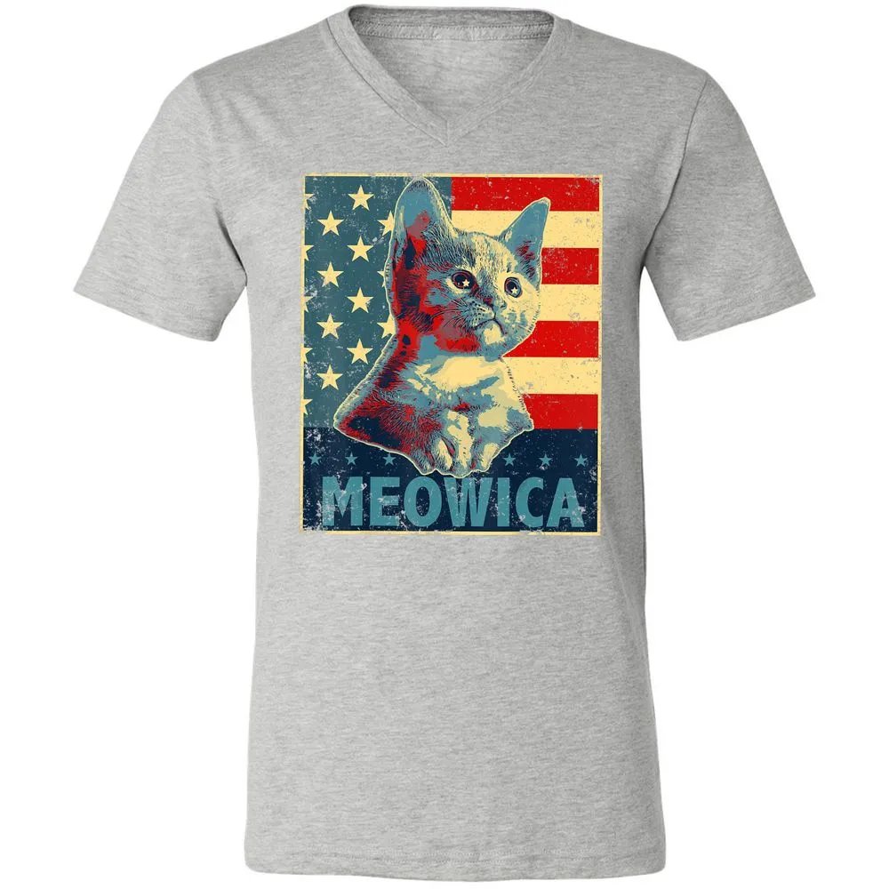Unisex V-Neck T-Shirt - Z6EFX86C - Athletic Heather - 7