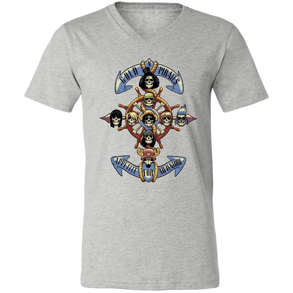 Unisex V-Neck T-Shirt - NPJ5LTPQ - Athletic Heather - 7