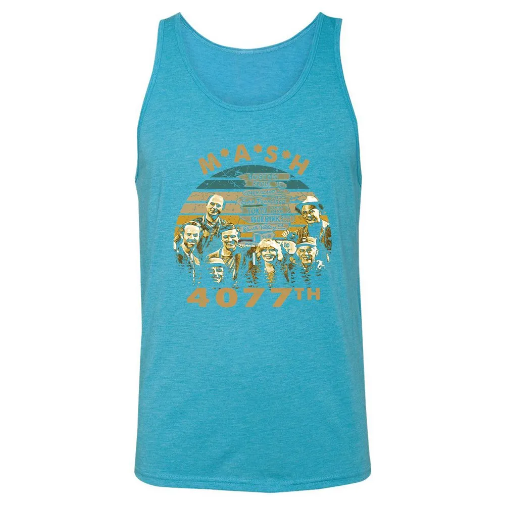 Unisex Jersey Tank - Q6SBKJZQ - Aqua Triblend - 3