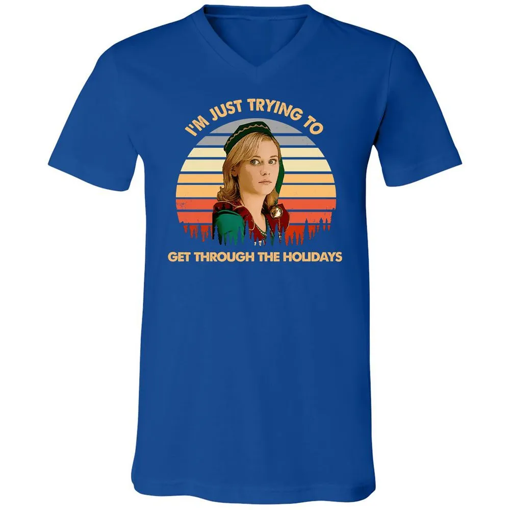 Unisex V-Neck T-Shirt - 12Y2E433 - True Royal - 4