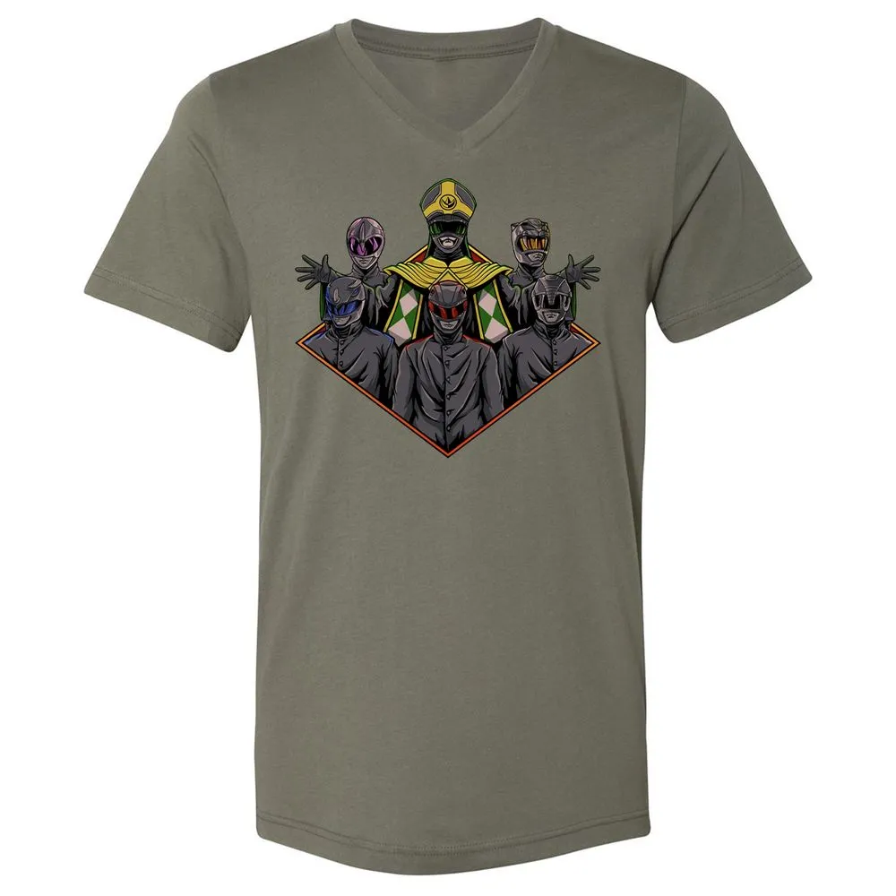 Unisex V-Neck T-Shirt - M84R9EEN - Military Green - 10