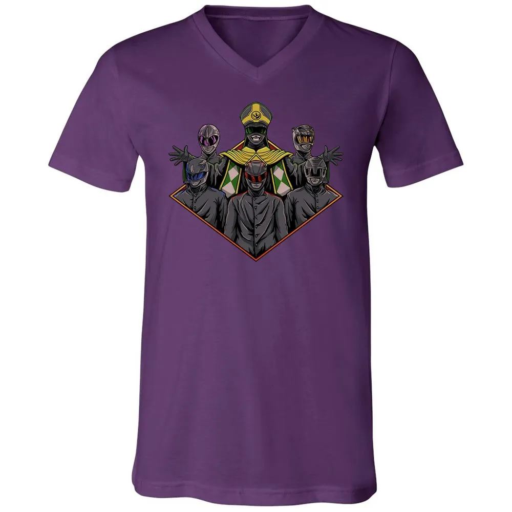 Unisex V-Neck T-Shirt - M84R9EEN - Team Purple - 9