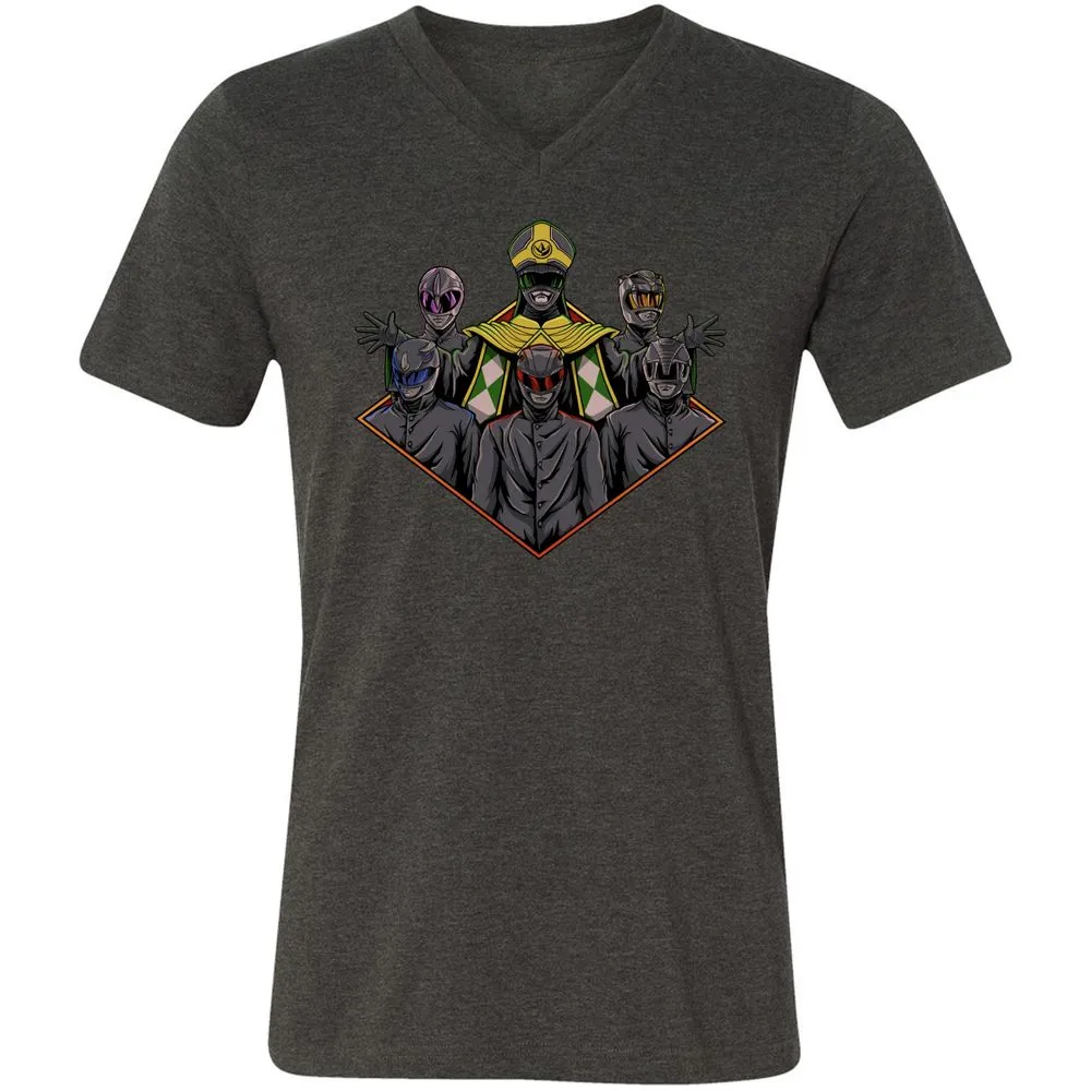 Unisex V-Neck T-Shirt - M84R9EEN - Dark Grey Heather - 8