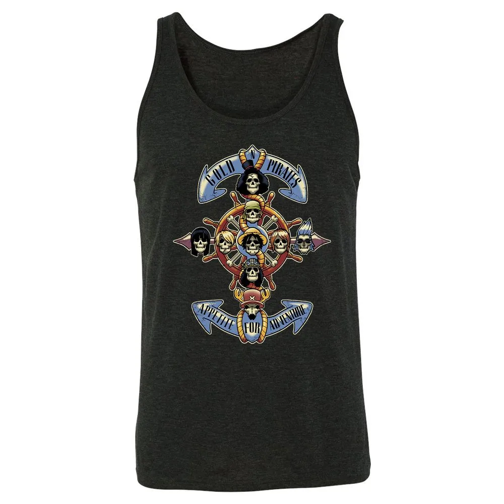 Unisex Jersey Tank - DBLR9D83 - Charcoal Black Triblend - 5