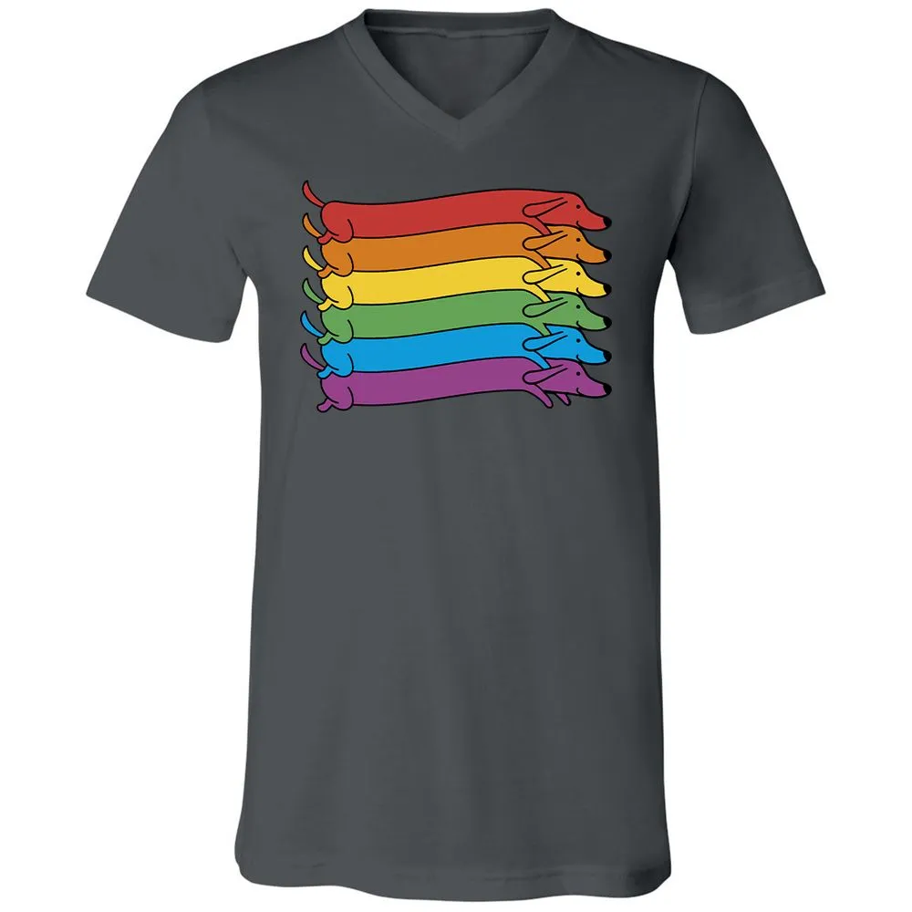 Unisex V-Neck T-Shirt - 81EKBAYZ - Asphalt - 12