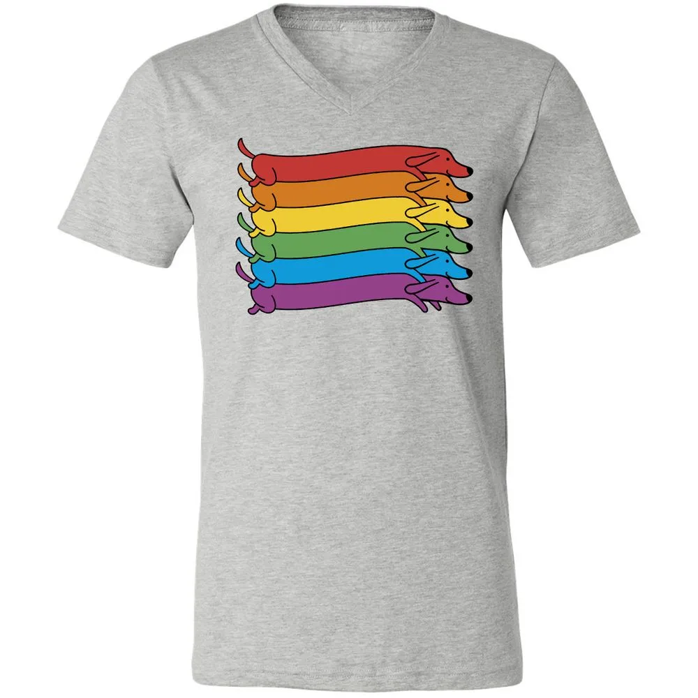 Unisex V-Neck T-Shirt - 81EKBAYZ - Athletic Heather - 7