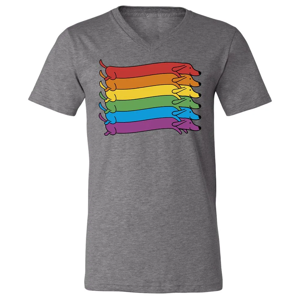 Unisex V-Neck T-Shirt - 81EKBAYZ - Deep Heather - 13