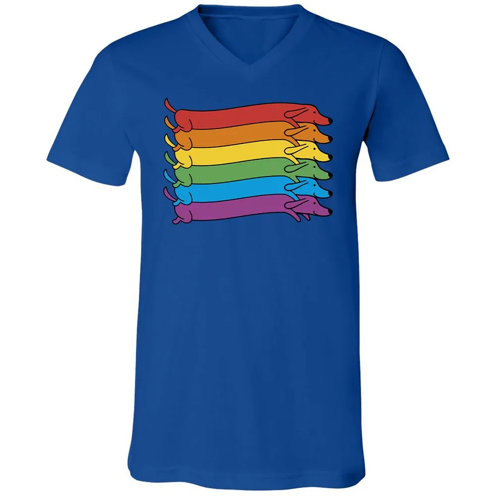 Unisex V-Neck T-Shirt - 81EKBAYZ - True Royal - 4