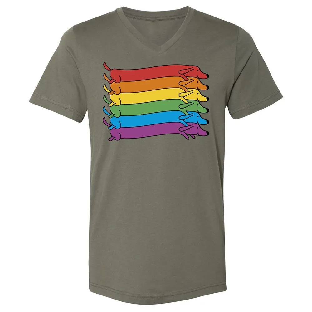 Unisex V-Neck T-Shirt - 81EKBAYZ - Military Green - 10
