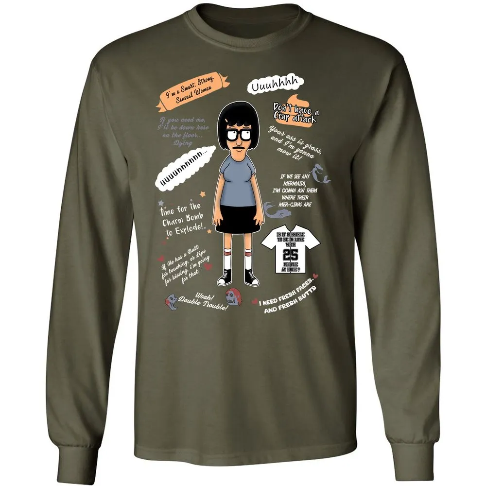 Long Sleeve T-Shirt - XKCET6CM - Military Green - 16