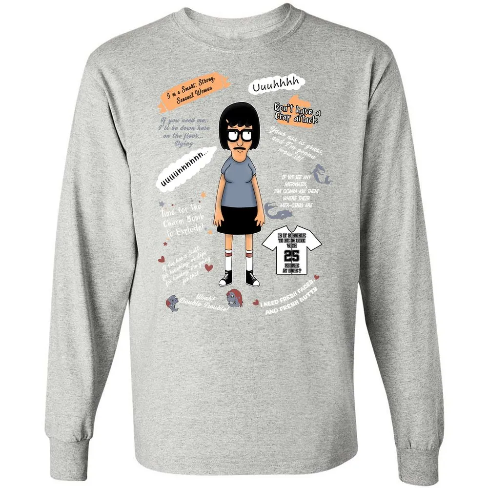 Long Sleeve T-Shirt - XKCET6CM - Ash - 7