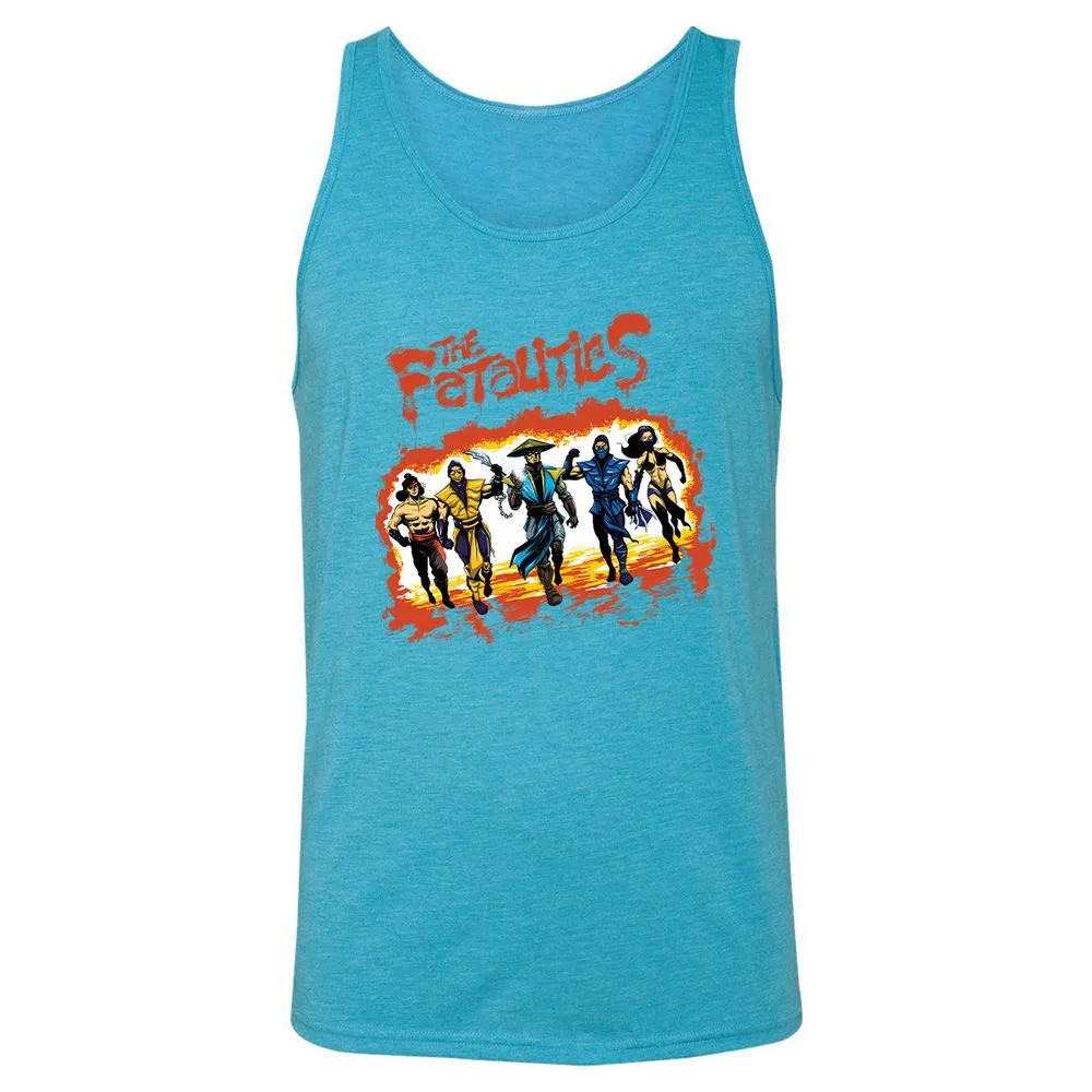 Unisex Jersey Tank - ANTRQSEK - Aqua Triblend - 3