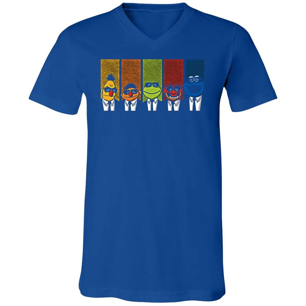 Unisex V-Neck T-Shirt - G3QMUQBH - True Royal - 4