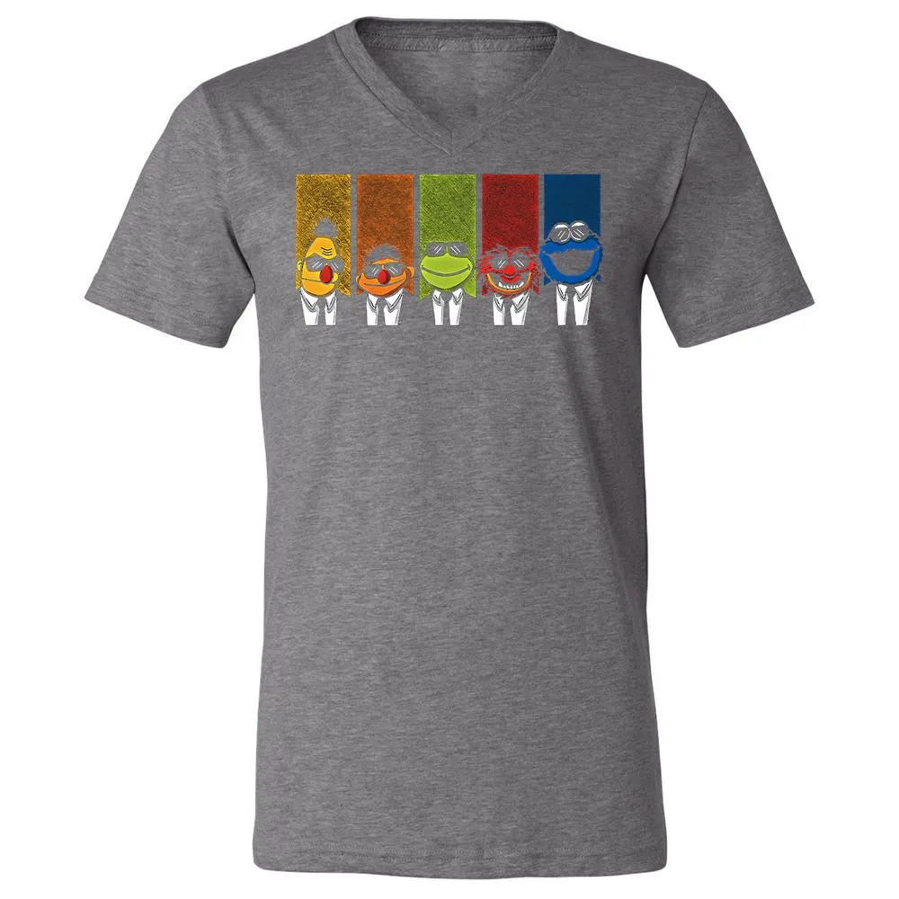 Unisex V-Neck T-Shirt - G3QMUQBH - Deep Heather - 13