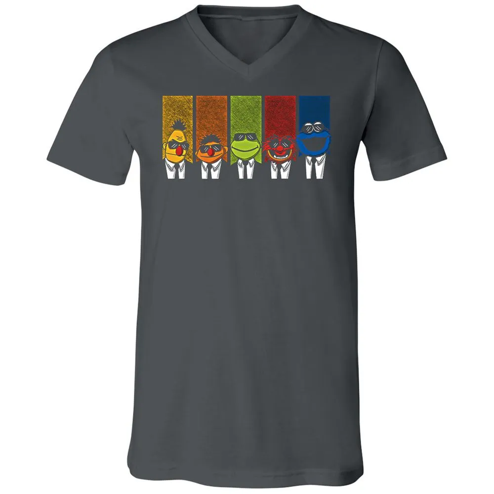 Unisex V-Neck T-Shirt - G3QMUQBH - Asphalt - 12