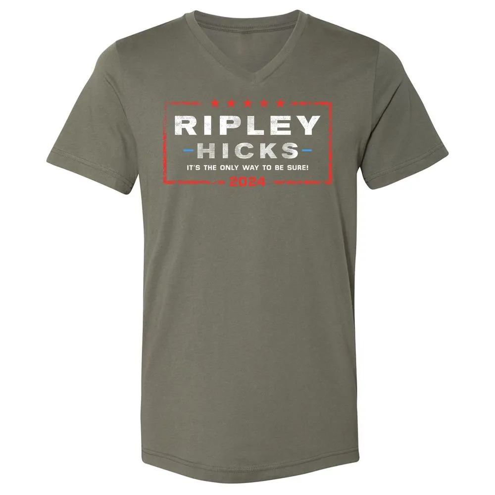 Unisex V-Neck T-Shirt - UP4Y1Q63 - Military Green - 10
