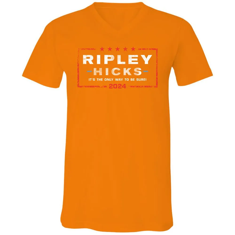 Unisex V-Neck T-Shirt - UP4Y1Q63 - Orange - 11