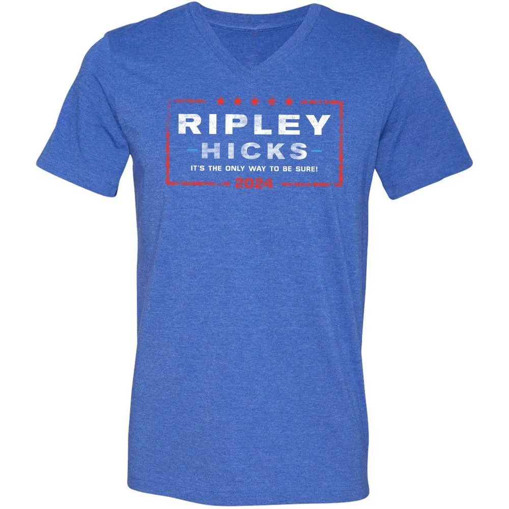 Unisex V-Neck T-Shirt - UP4Y1Q63 - Heather True Royal - 14