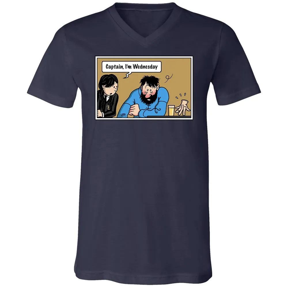 Unisex V-Neck T-Shirt - DZA3HNJV - Navy - 2
