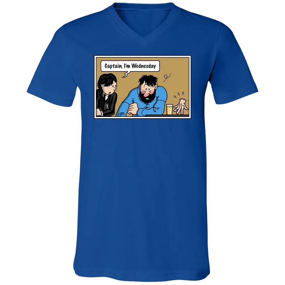 Unisex V-Neck T-Shirt - DZA3HNJV - True Royal - 4