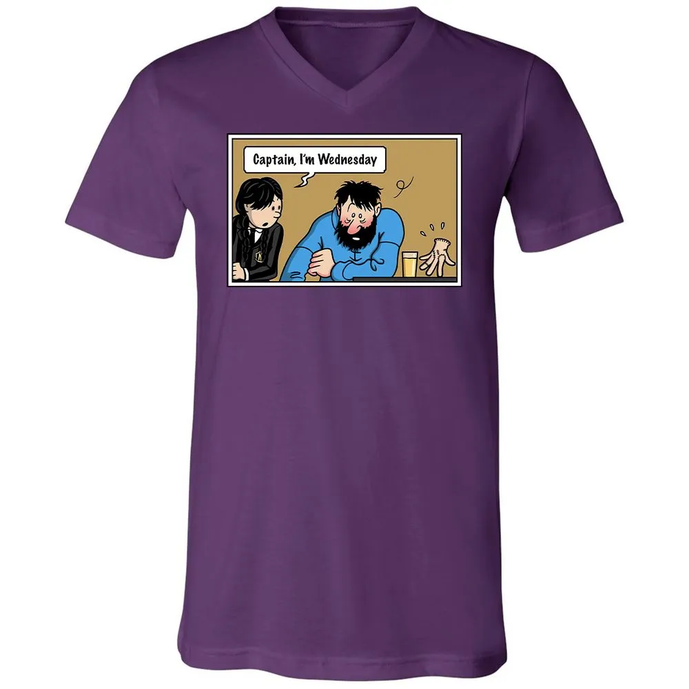 Unisex V-Neck T-Shirt - DZA3HNJV - Team Purple - 9