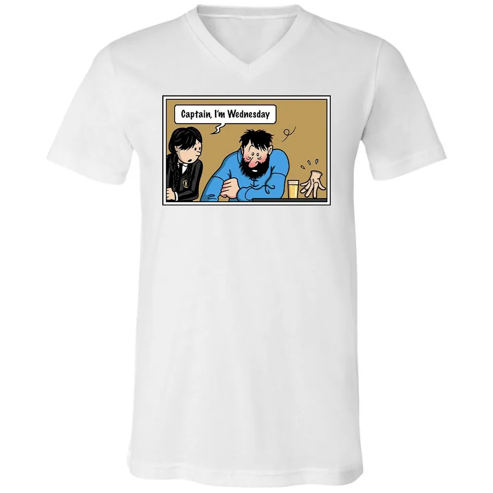 Unisex V-Neck T-Shirt - DZA3HNJV - White - 5