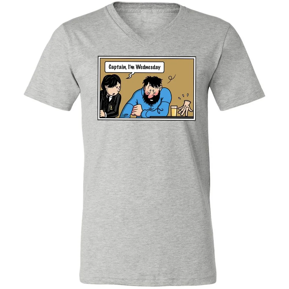 Unisex V-Neck T-Shirt - DZA3HNJV - Athletic Heather - 7