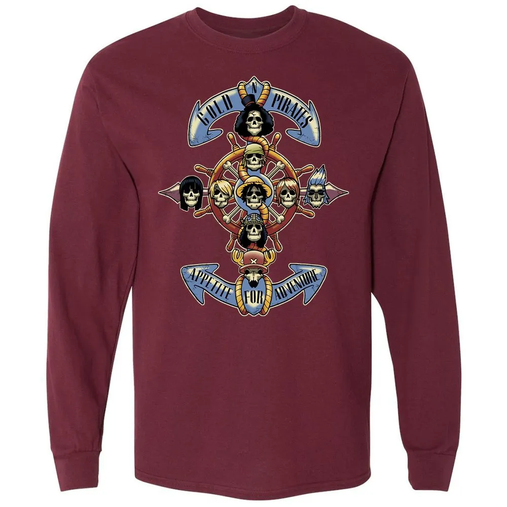 Long Sleeve T-Shirt - ZXNKJ2S2 - Maroon - 11