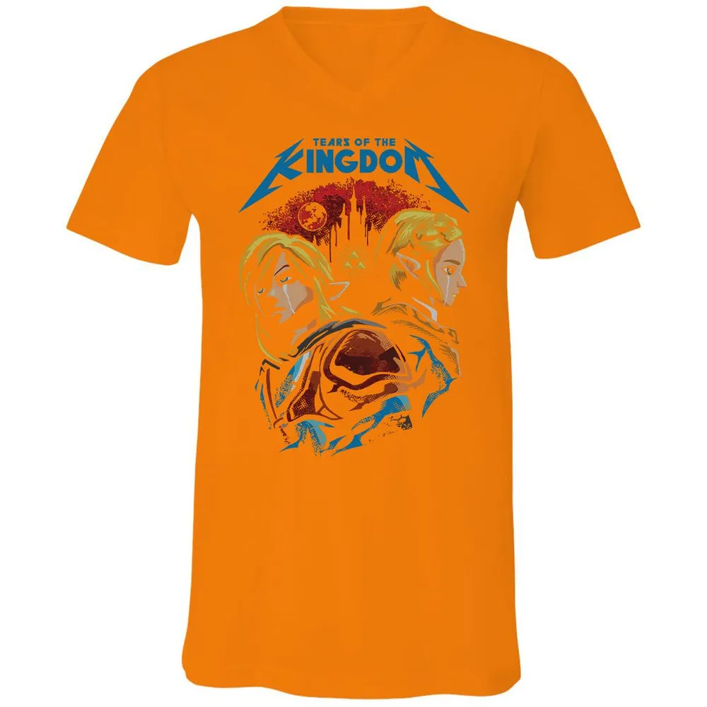 Unisex V-Neck T-Shirt - 9XS8C3AP - Orange - 11