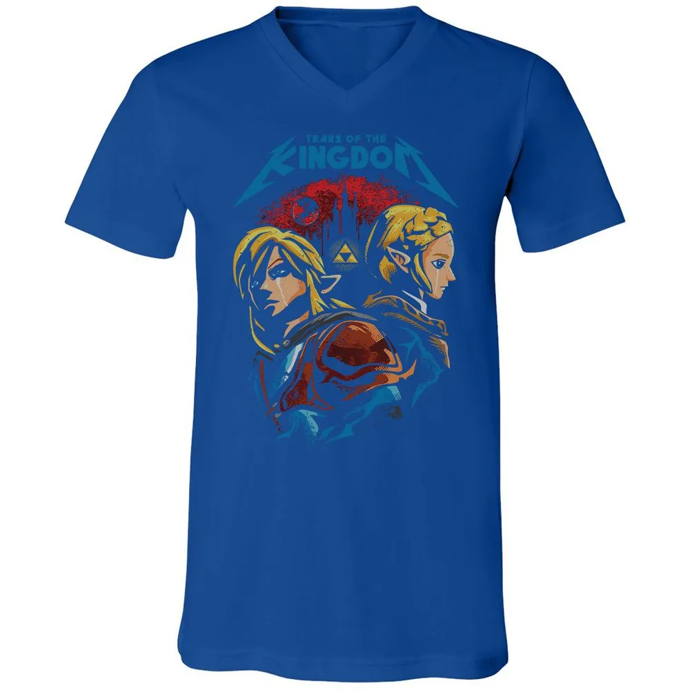 Unisex V-Neck T-Shirt - 9XS8C3AP - True Royal - 4