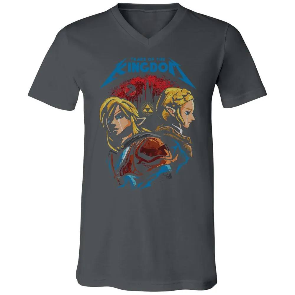 Unisex V-Neck T-Shirt - 9XS8C3AP - Asphalt - 12
