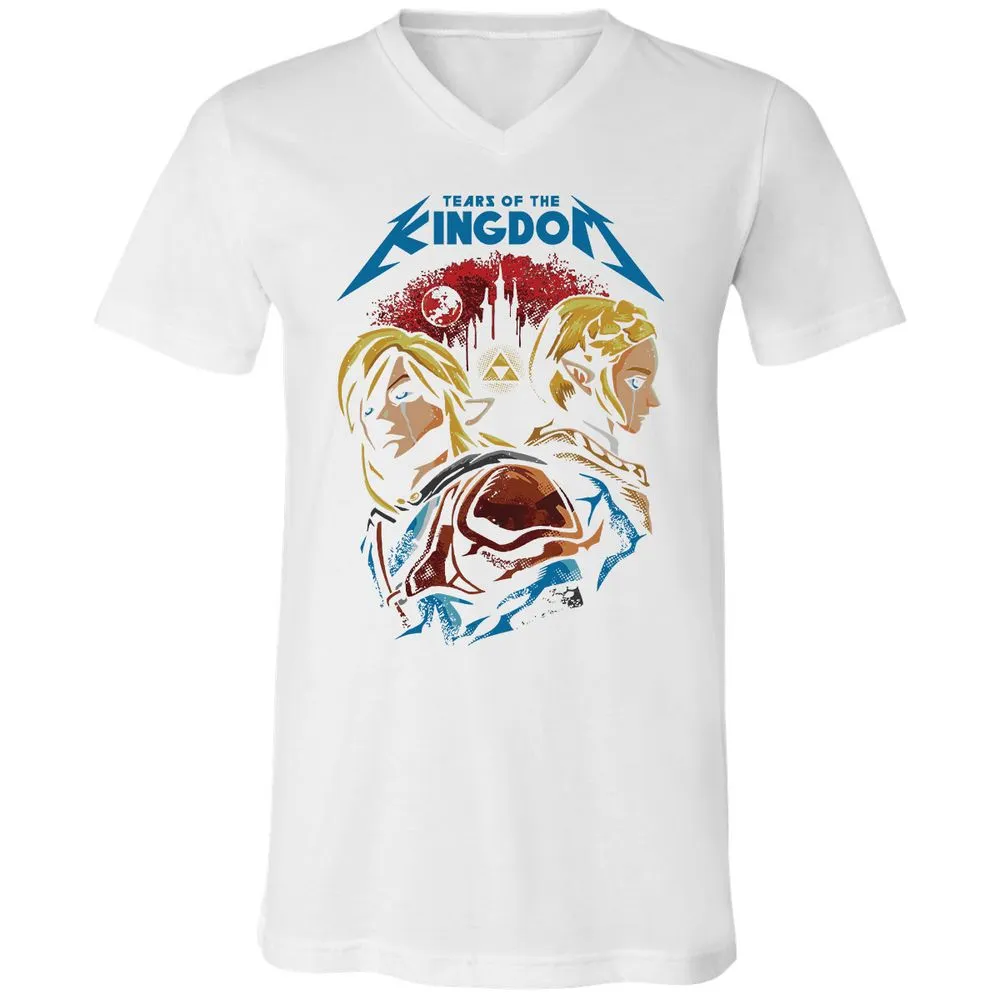 Unisex V-Neck T-Shirt - 9XS8C3AP - White - 5