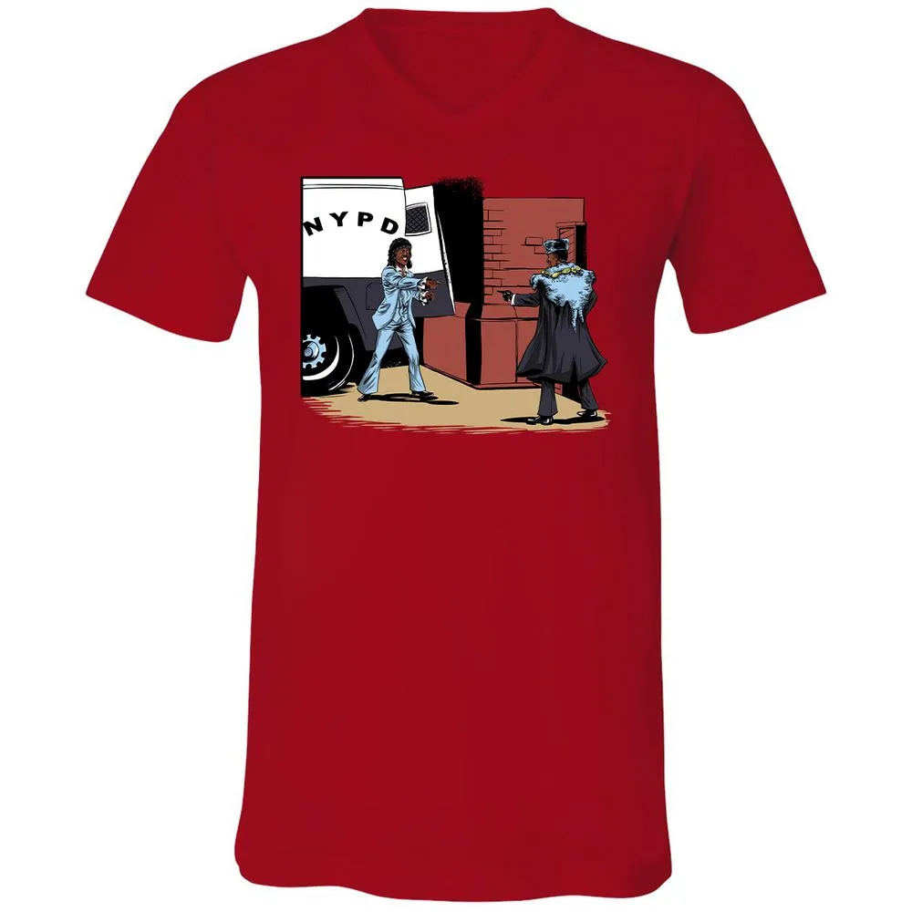 Unisex V-Neck T-Shirt - XAKL37BJ - Red - 3
