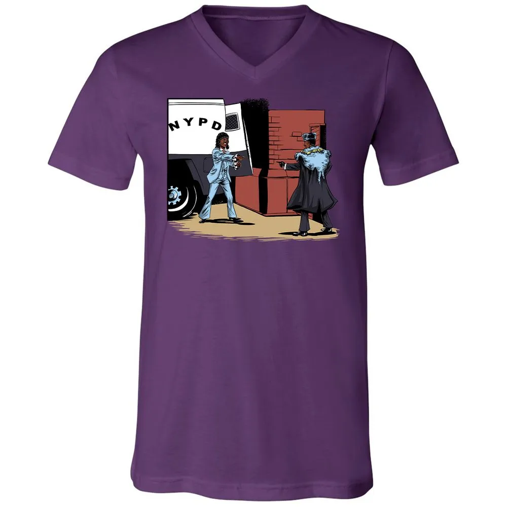 Unisex V-Neck T-Shirt - XAKL37BJ - Team Purple - 9