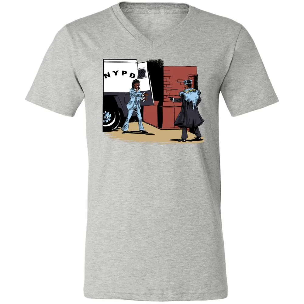 Unisex V-Neck T-Shirt - XAKL37BJ - Athletic Heather - 7